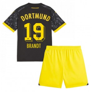 Borussia Dortmund Julian Brandt #19 Replika Babytøj Udebanesæt Børn 2023-24 Kortærmet (+ Korte bukser)